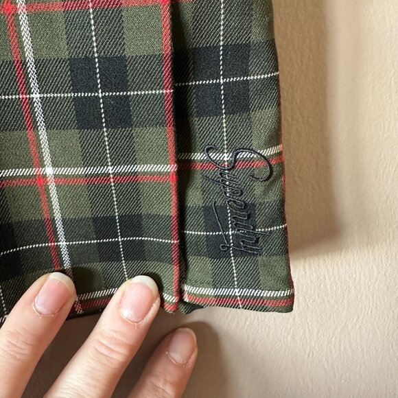 Women's 8 NWT Superdry Vintage Tweed Pleat Mini Skirt Plaid Pleated School Girl - Picture 6 of 12